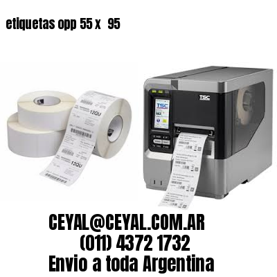 etiquetas opp 55 x  95