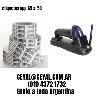etiquetas opp 65 x  50