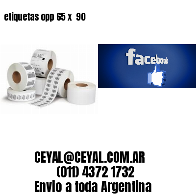 etiquetas opp 65 x  90