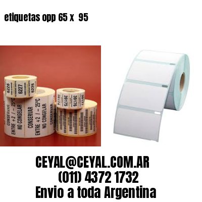 etiquetas opp 65 x  95