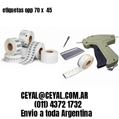 etiquetas opp 70 x  45