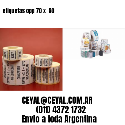 etiquetas opp 70 x  50