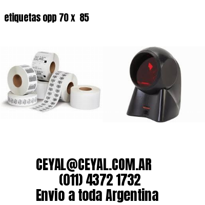 etiquetas opp 70 x  85