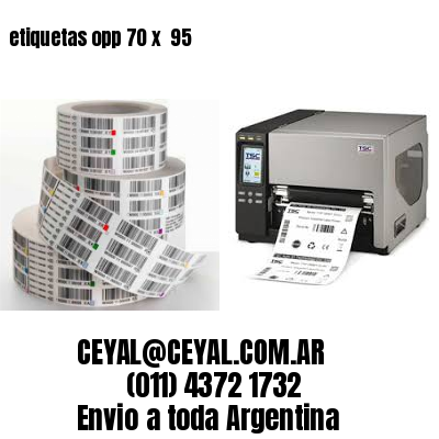 etiquetas opp 70 x  95