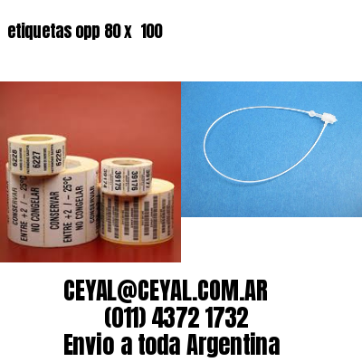 etiquetas opp 80 x  100