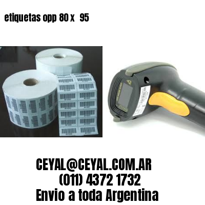 etiquetas opp 80 x  95