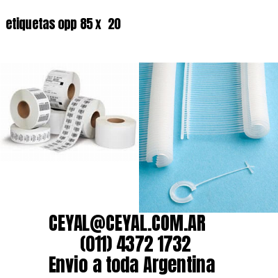 etiquetas opp 85 x  20