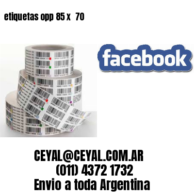 etiquetas opp 85 x  70