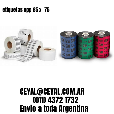 etiquetas opp 85 x  75