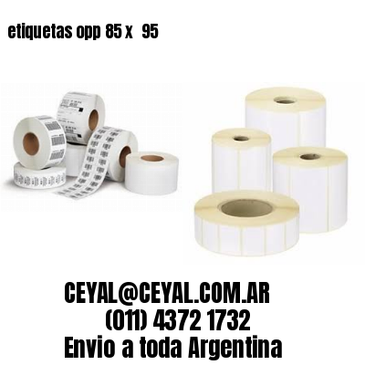 etiquetas opp 85 x  95
