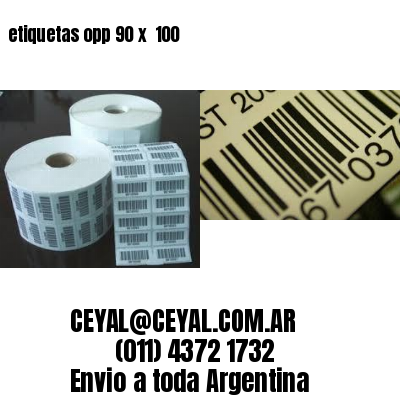 etiquetas opp 90 x  100