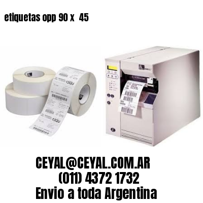 etiquetas opp 90 x  45