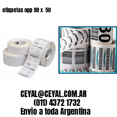 etiquetas opp 90 x  50