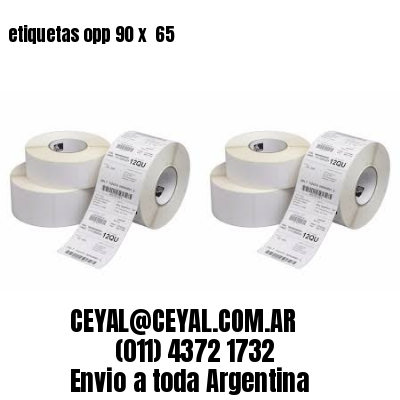etiquetas opp 90 x  65