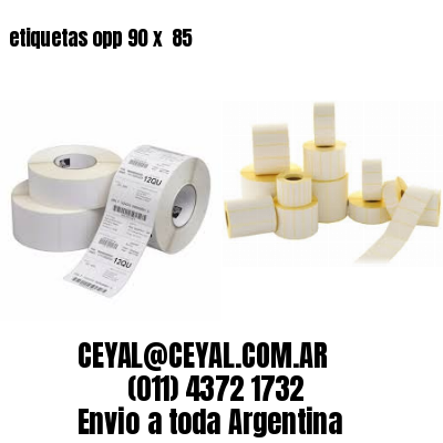etiquetas opp 90 x  85