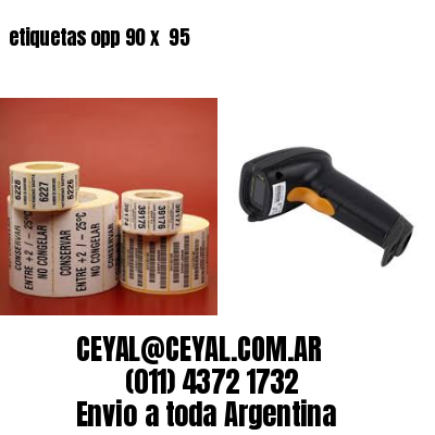 etiquetas opp 90 x  95