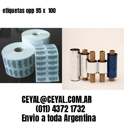 etiquetas opp 95 x  100