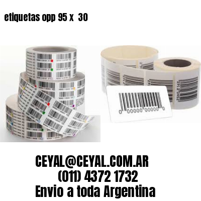 etiquetas opp 95 x  30
