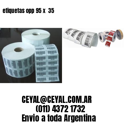 etiquetas opp 95 x  35