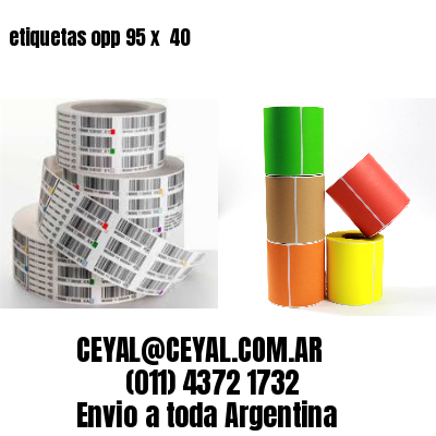 etiquetas opp 95 x  40