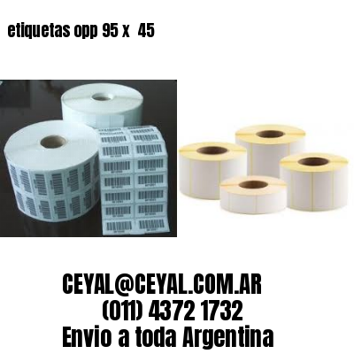etiquetas opp 95 x  45