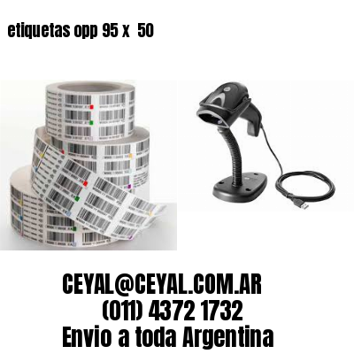 etiquetas opp 95 x  50