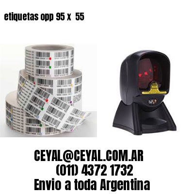 etiquetas opp 95 x  55