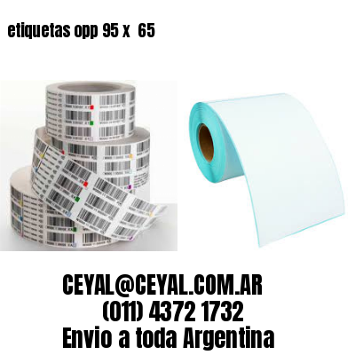 etiquetas opp 95 x  65