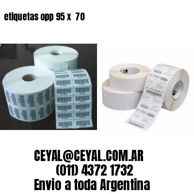 etiquetas opp 95 x  70