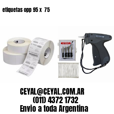 etiquetas opp 95 x  75