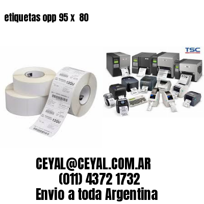 etiquetas opp 95 x  80