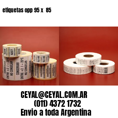 etiquetas opp 95 x  85