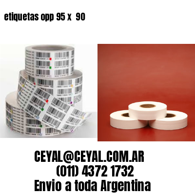 etiquetas opp 95 x  90