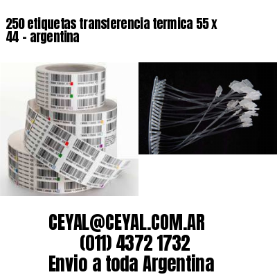 250 etiquetas transferencia termica 55 x 44	– argentina