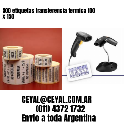 500 etiquetas transferencia termica 100 x 150