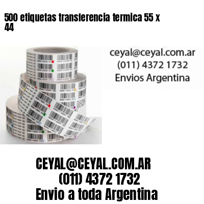 500 etiquetas transferencia termica 55 x 44