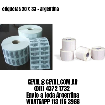 etiquetas 20 x 33 – argentina