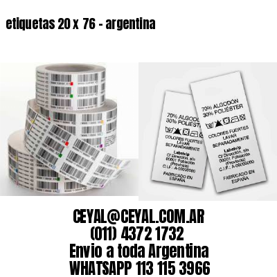 etiquetas 20 x 76 – argentina