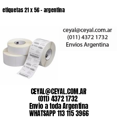 etiquetas 21 x 56 – argentina