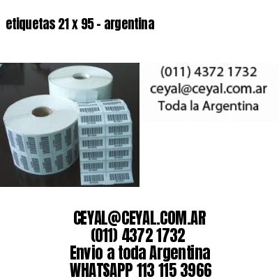 etiquetas 21 x 95 – argentina