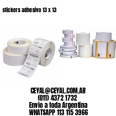 stickers adhesivo 13 x 13