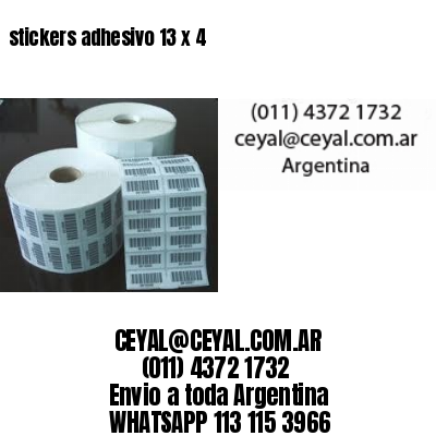 stickers adhesivo 13 x 4