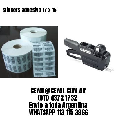 stickers adhesivo 17 x 15