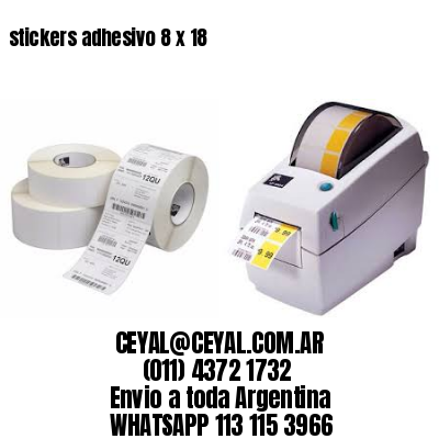 stickers adhesivo 8 x 18