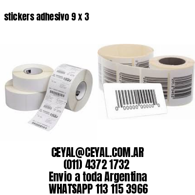 stickers adhesivo 9 x 3