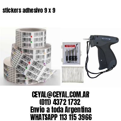 stickers adhesivo 9 x 9