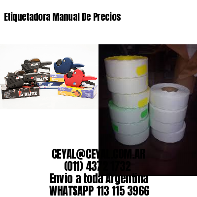 Etiquetadora Manual De Precios