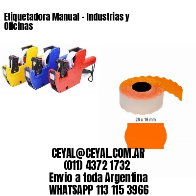 Etiquetadora Manual – Industrias y Oficinas
