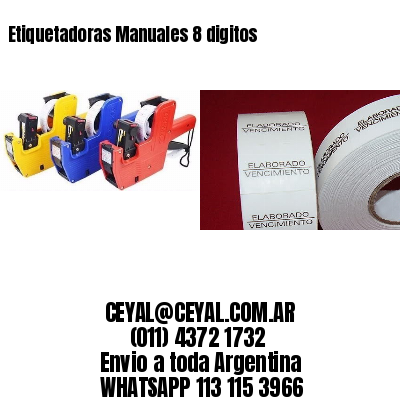 Etiquetadoras Manuales 8 digitos