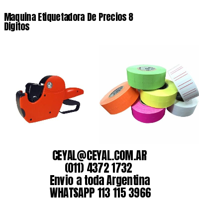 Maquina Etiquetadora De Precios 8 Digitos